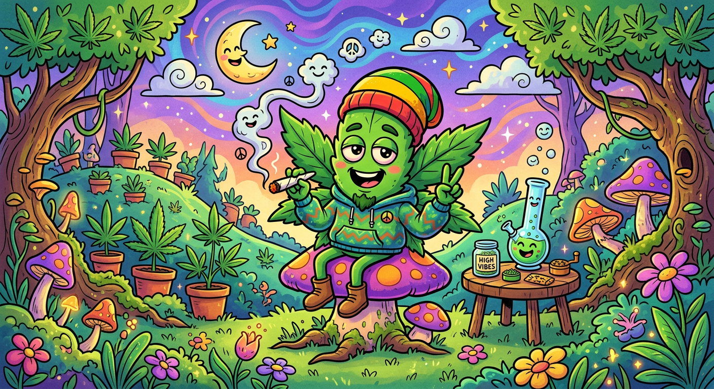 Berlin Weed Shop Mascot Logo